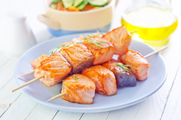 salmon kebab