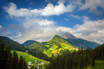 Village in the mountains