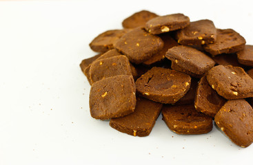 The chocolate cookies.
