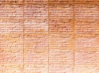 New and clean brick wall