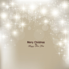 Elegant Christmas background with snowflakes and place for text.