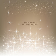 Beige beautiful Christmas background.