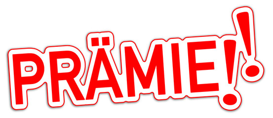 Prämie Bonus Sticker 3-d rot  #130906-svg08