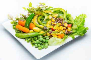 Salad with mixed vegetables  Food for diet