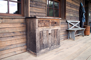 Fototapeta na wymiar old wooden cabinet