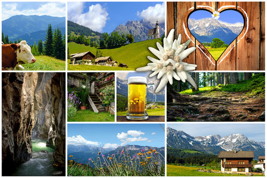 Alpenpanoramen im Sommer