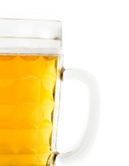 Beer glass isolated on a white