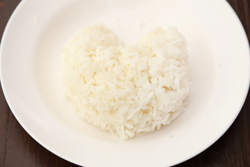 rice heart shape