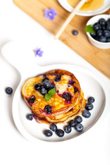 Pancakes with blueberries
