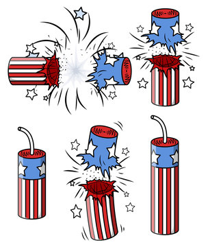 Festive Fireworks Vector Collection