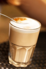 macchiato on the table