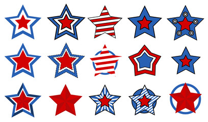 stars vectors for - 4th of july vector illustration