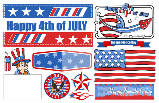 4th of July Celebration - Vector Designs Set
