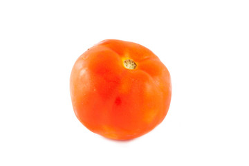 tomato on white. with clipping path