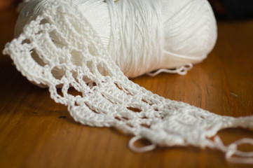 White crochet pattern