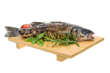 Roasted seabass