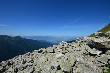 Valpelouse et les Grands Moulins dans le massif de Belledonne.