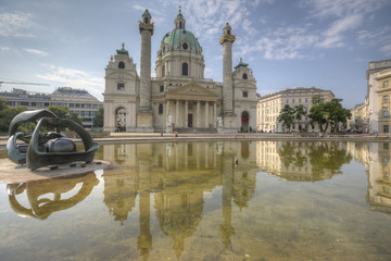 Fototapeta na wymiar Vienna - San Carlo Borromeo