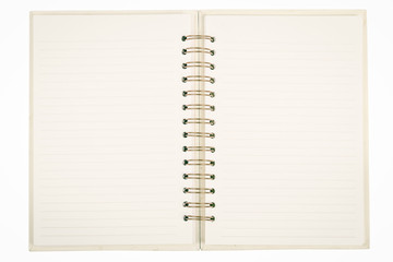 opened notebook