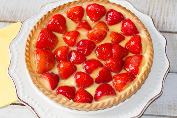 tarte aux fraises