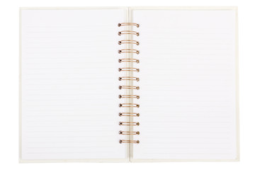 opened notebook