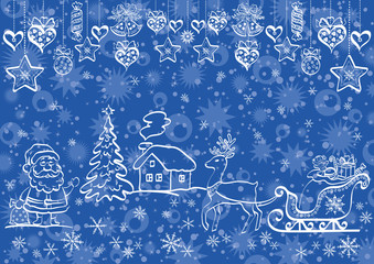 Naklejka na ściany i meble Holiday Christmas background