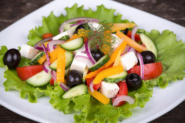 Fresh vegetable salad