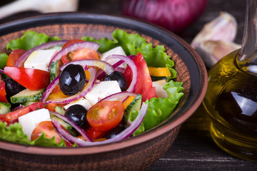 Fresh vegetable salad
