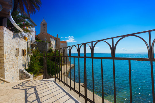 Beautiful cityscape of Croatia, the city of Rab