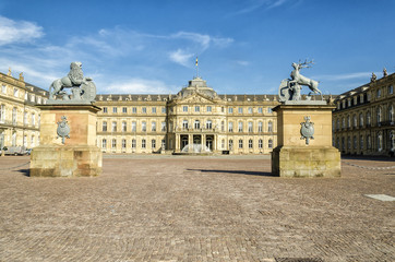 Stuttgart Palace in the city center.