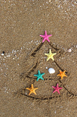 Christmas and New Year on the beach