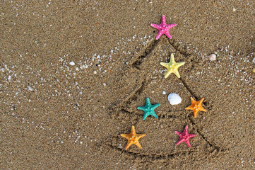 Christmas and New Year on the beach