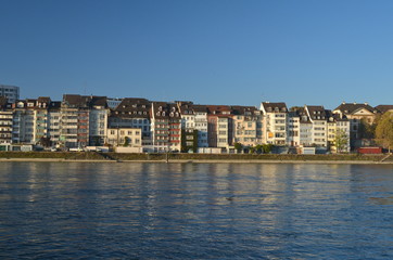 River Houses on the Rhine, Basel, Switzerland