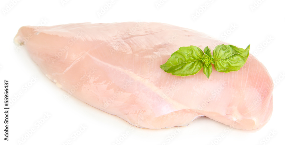 Canvas Prints raw chicken fillets isolated on white