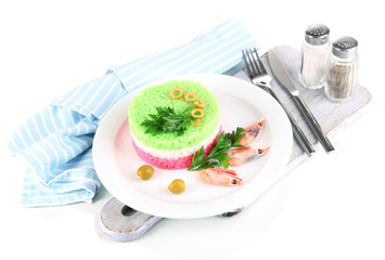Colored rice