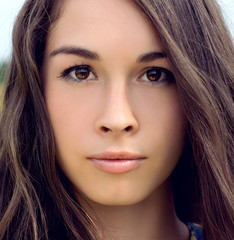 Fototapeta premium Young beautiful woman