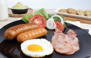 breakfast on the table