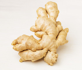Ginger isolated on white