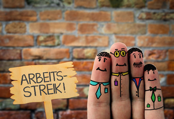 Streik Mitarbeiter Konzept