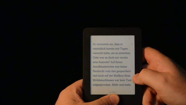 e-book reader dark