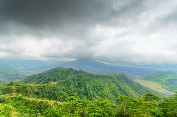 Mount Batur. Active volcano in Bali, Indonesia