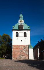 Fototapeta na wymiar Porvoo cathedral clocktower