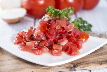Fresh made Tomato Salad