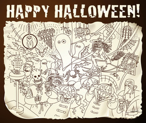 halloween cartoon backround