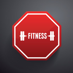 Fitness and Healthy Exercise Word