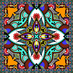 Traditional ornamental floral paisley bandanna