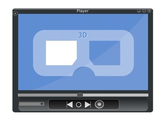 Lunettes 3D dans un lecteur vidéo