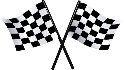 checkered vector flags