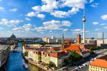 Foto op Canvas Panorama van de skyline van Berlijn © Mapics