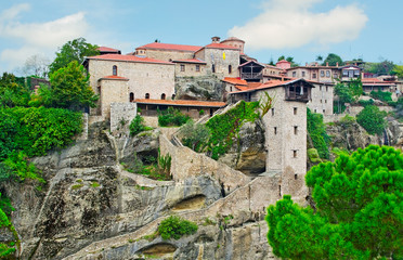 Fototapeta na wymiar Klasztor od Meteora-Grecja.